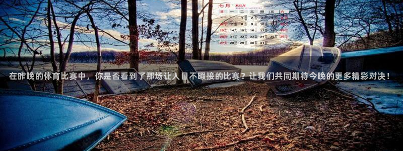 在昨晚的体育比赛中，你是否看到了那场让人目不暇接的比赛？让我们共同期待今晚的更多精彩对决！